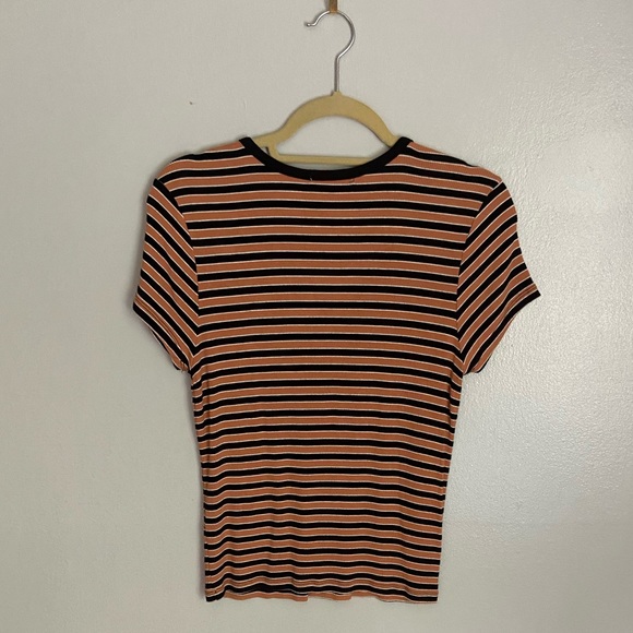 Striped Ribbed Tee Shirt - Picture 5 of 5